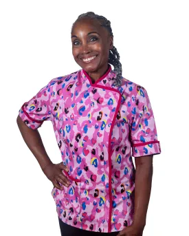 Pink Panther Women's Fitted Chef Jacket