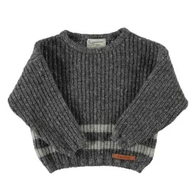 PIUPIUCHICK GREY KNITTED SWEATER