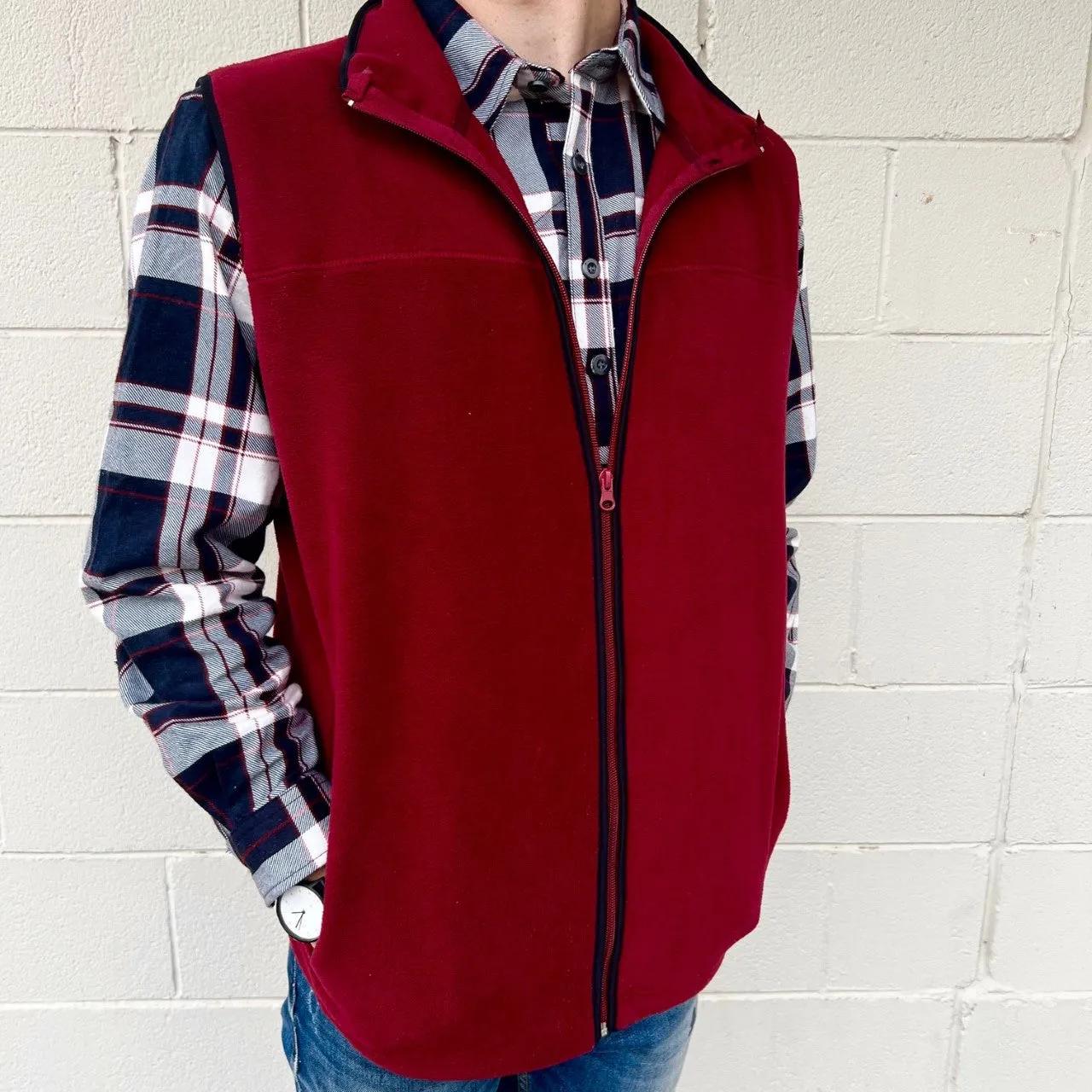 Polar Fleece Vest - Navy | Wine | Ocean Blue | Black