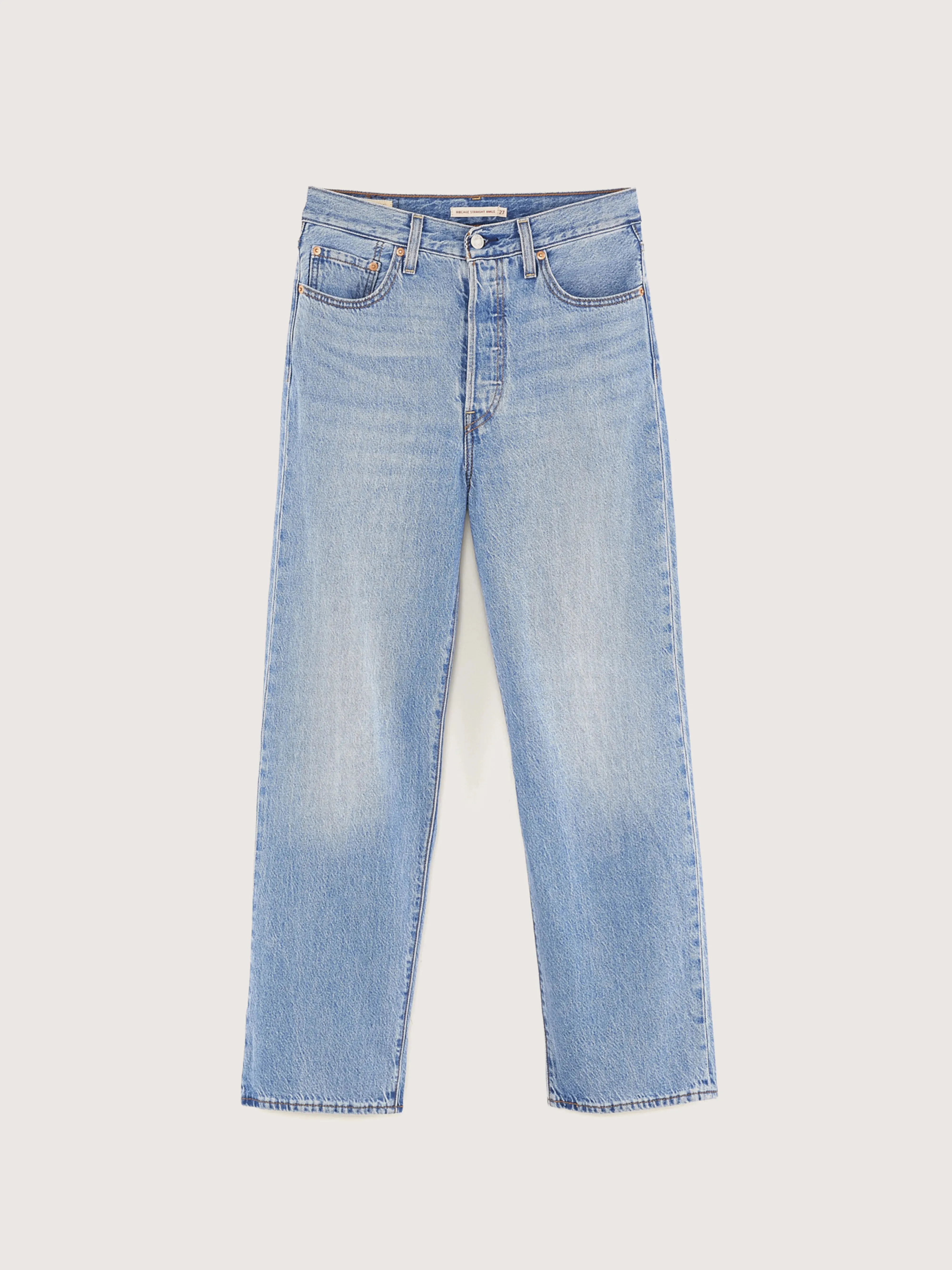 Ribcage Straight Ankle Jeans (242 / W / VINTAGE STONE WASH)