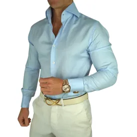 Sky Blue Twill Dress Shirt