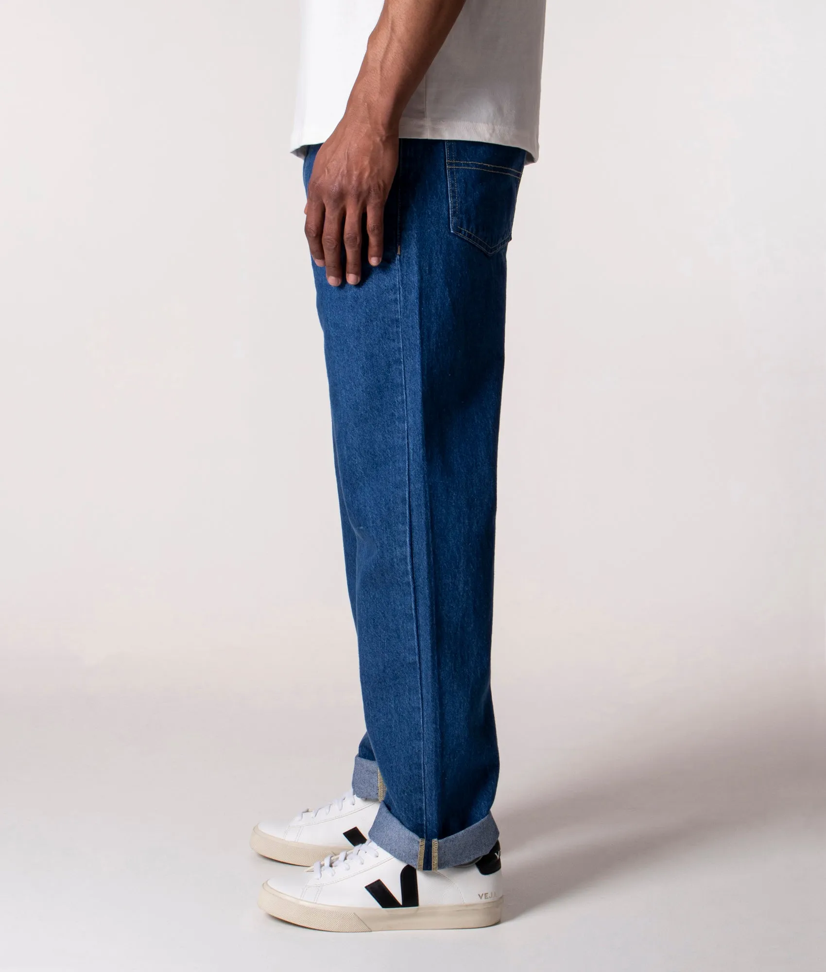 Straight Fit 5 Pocket Jeans