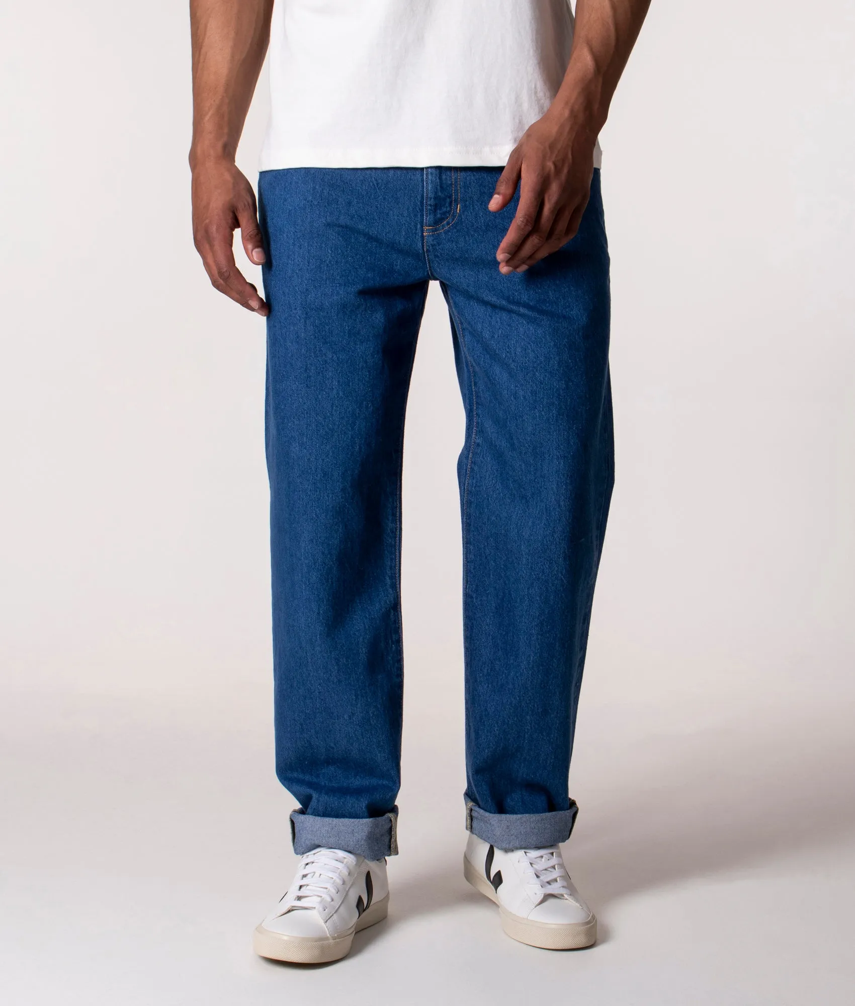 Straight Fit 5 Pocket Jeans