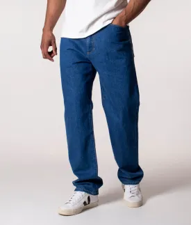 Straight Fit 5 Pocket Jeans