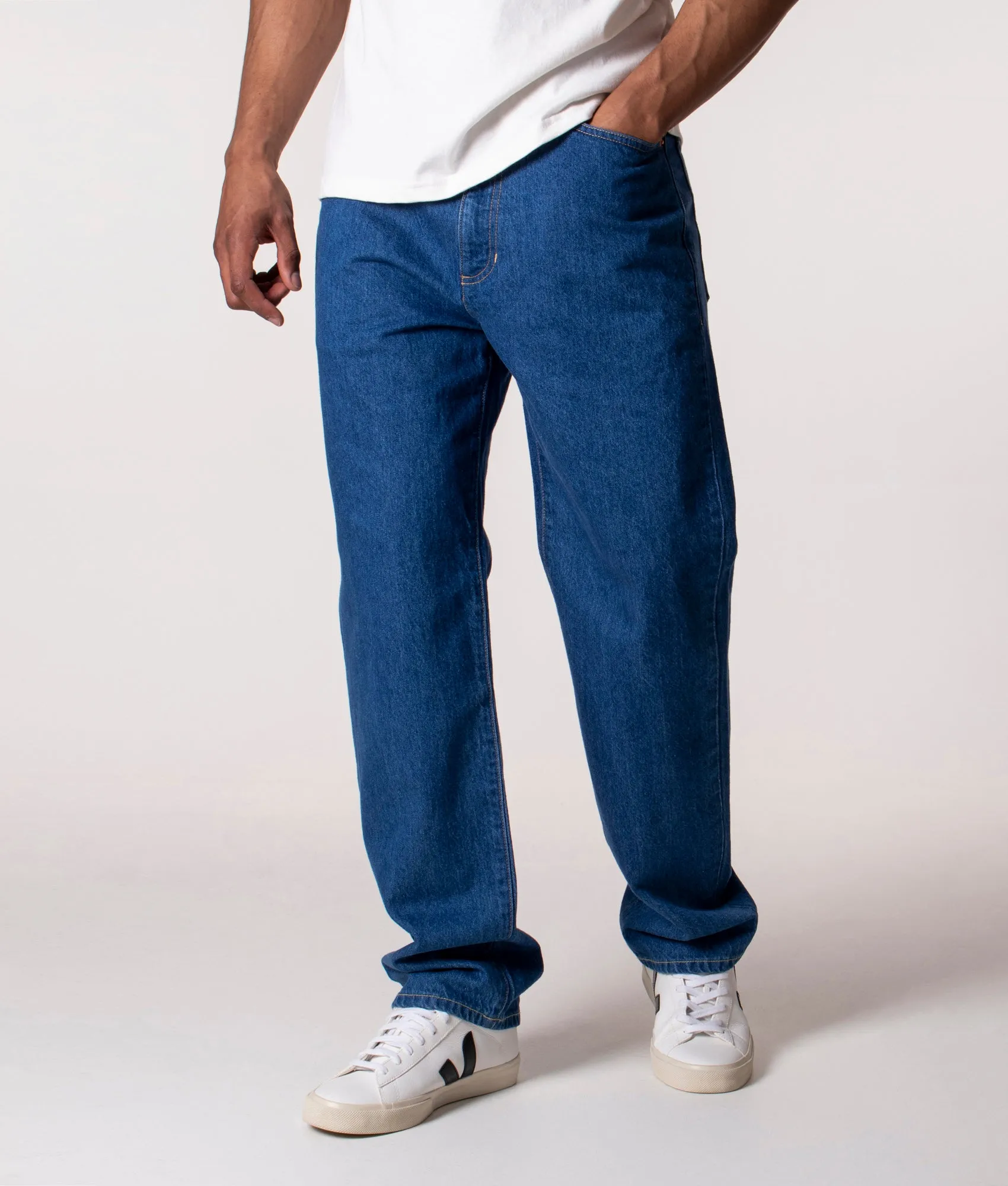 Straight Fit 5 Pocket Jeans