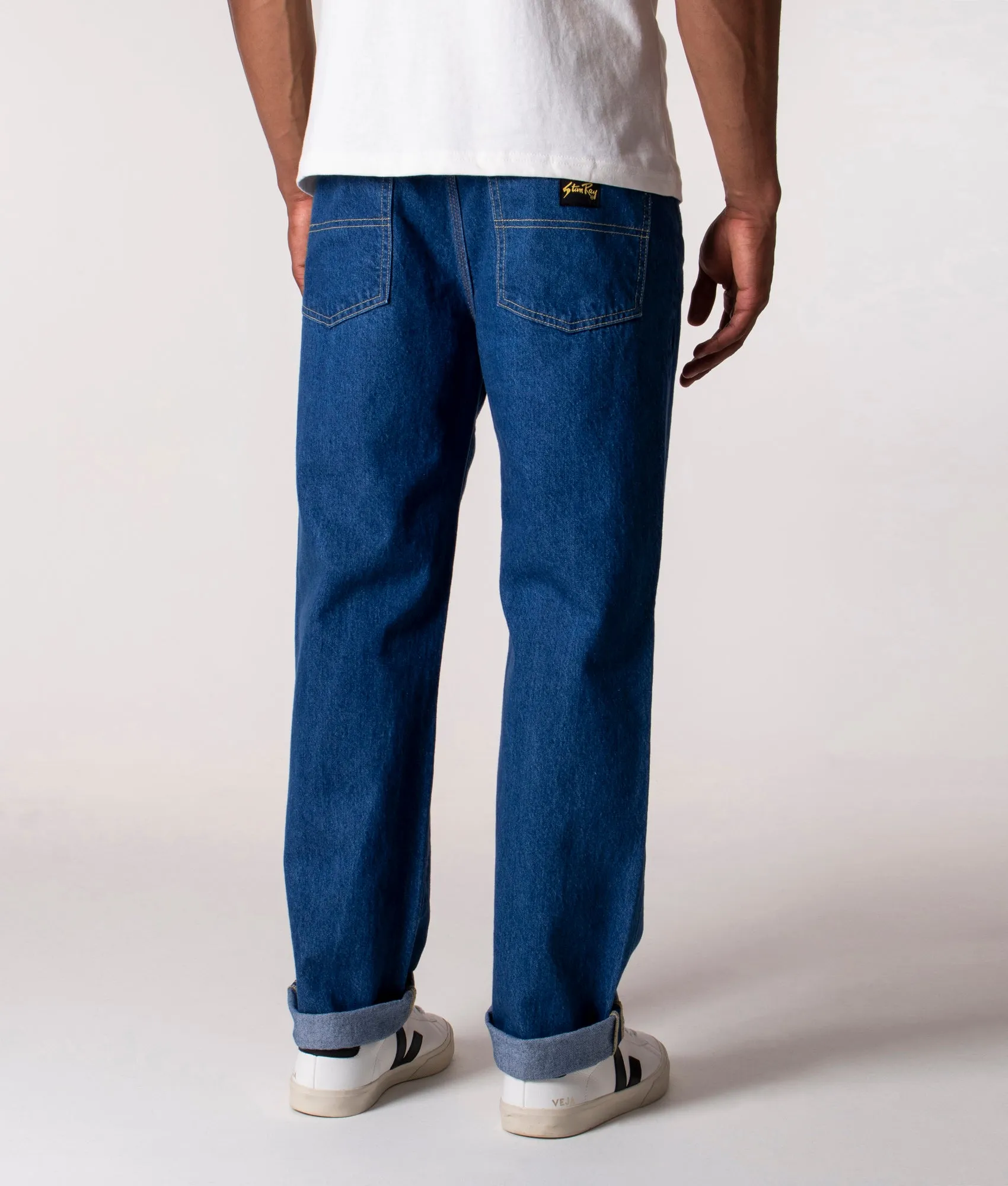 Straight Fit 5 Pocket Jeans