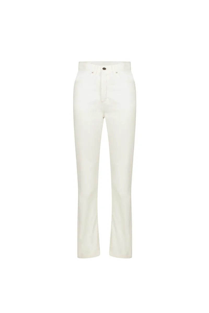 Straight Leg Jeans - Ivory