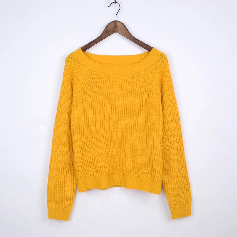 VenusFox side slit sweaters for women autumn winter knitted jumper