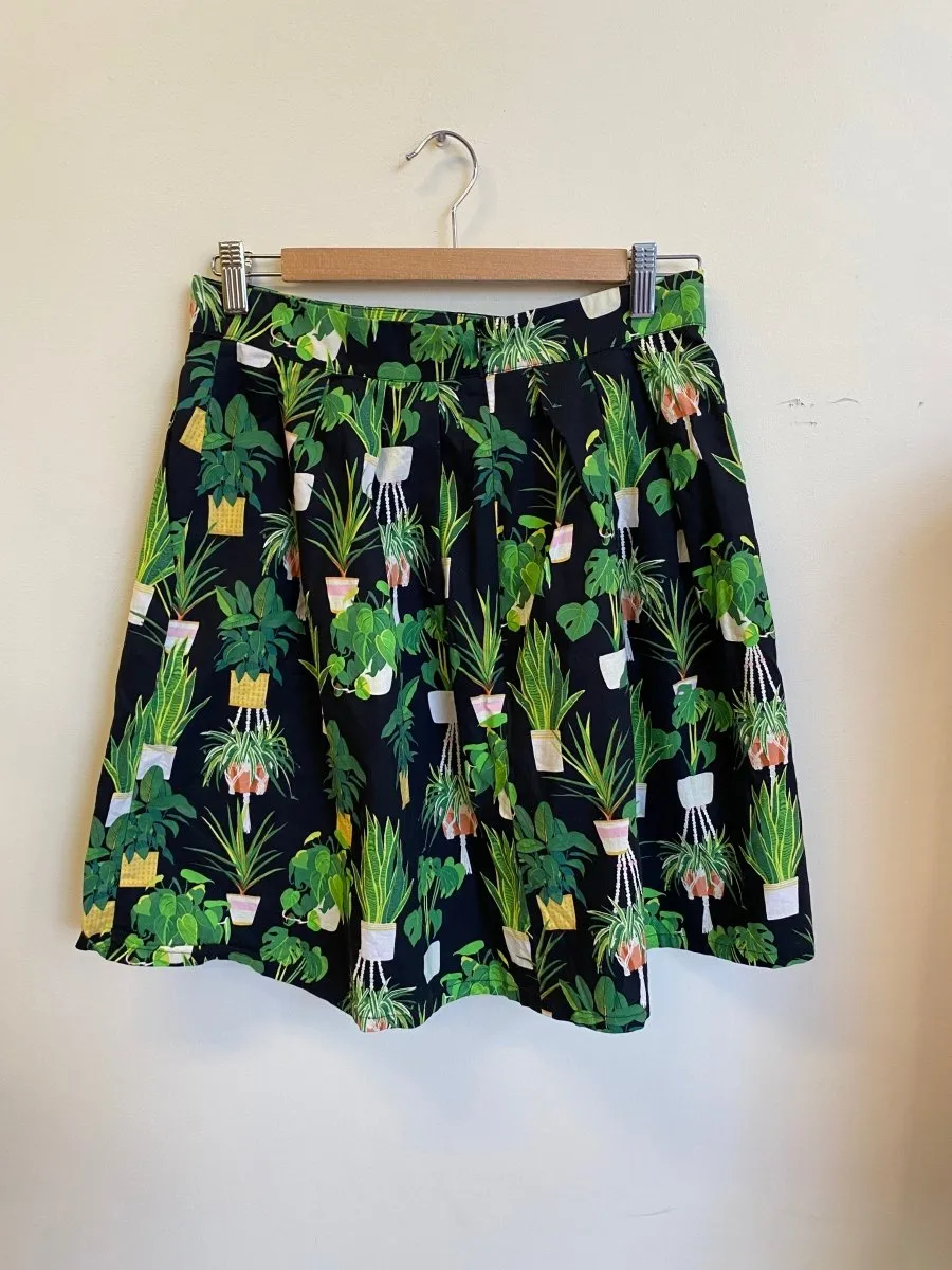 Vintage Victoire Birds of North America Akialoa Skirt (House Plant) - 10