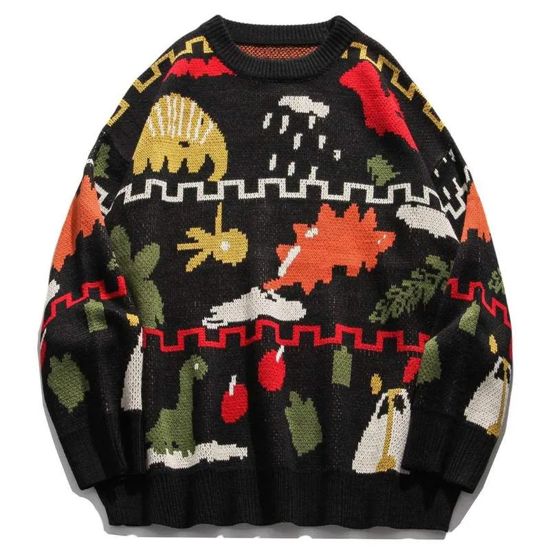 WLS Autumn Pattern Knitted Sweater