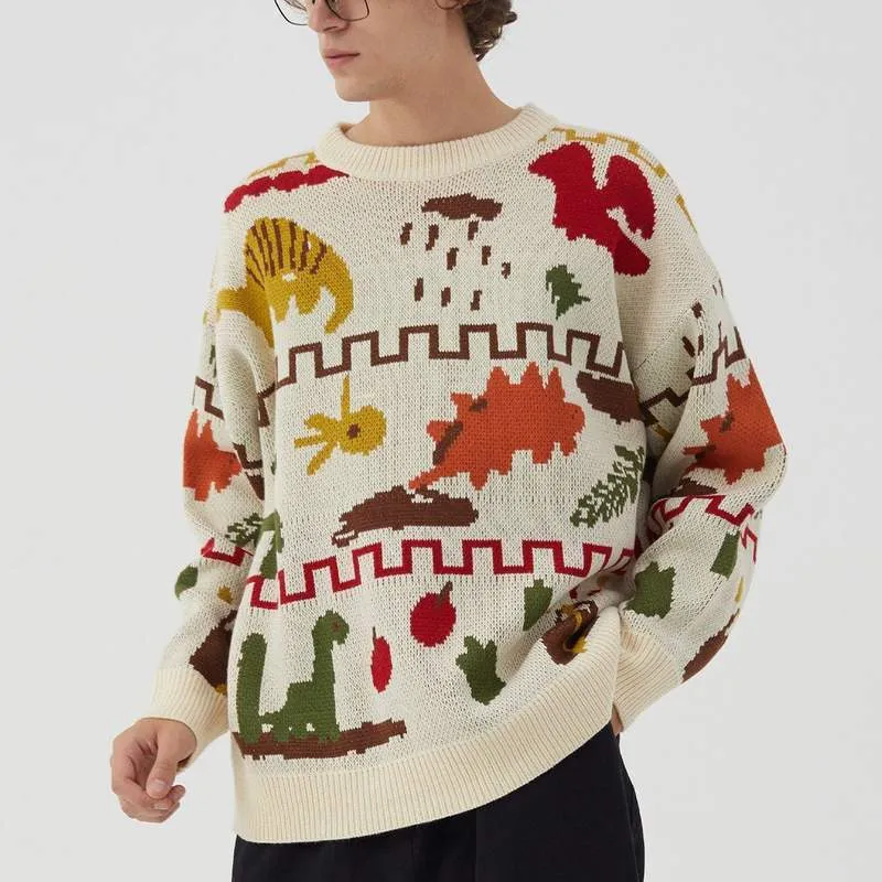 WLS Autumn Pattern Knitted Sweater