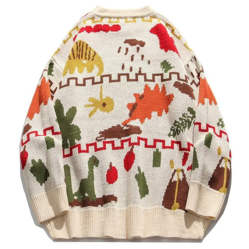 WLS Autumn Pattern Knitted Sweater