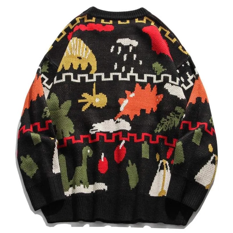 WLS Autumn Pattern Knitted Sweater